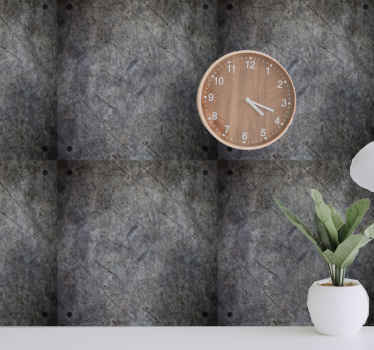Textured grey surface stone effect wallpaper - TenStickers