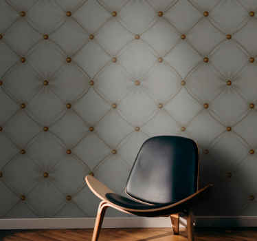 Papel texturas Imitación del patrón de diamante de terciopelo gri - TenVinilo