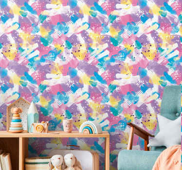 Pastel color overflow  wallpaper - TenStickers