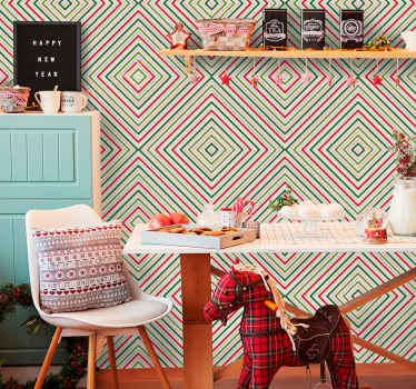 Carta da parati natalizia piazze festive - TenStickers