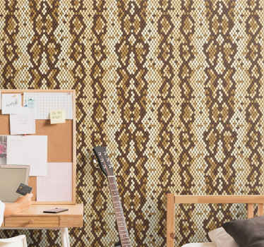 Snake skin pattern modern wallpaper - TenStickers
