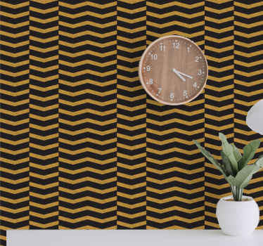 Chevron Stripe Design geometric wallpaper - TenStickers