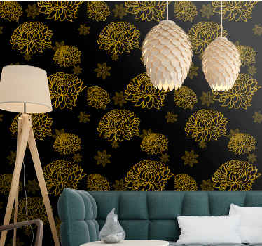 Chryzantémy kvetinové tapety - Tenstickers