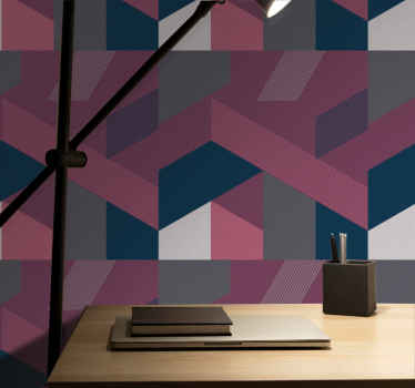 Papier peint design Formes géométriques au décor éclectique - TenStickers