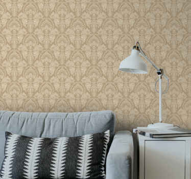 Papel tapiz barroco patrón floral clásico - TenVinilo