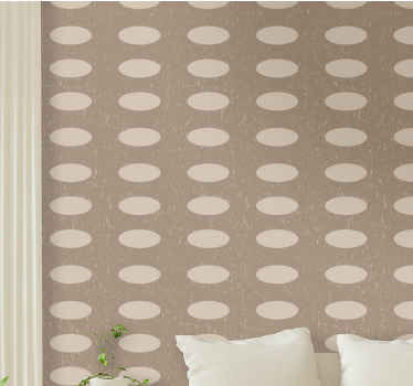 bodkovana tapeta dizajn oválnych vzorov - Tenstickers