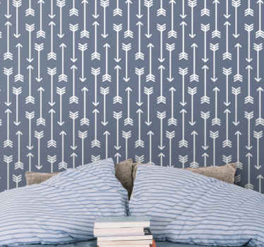 Arrow motif design nordic wallpaper - TenStickers