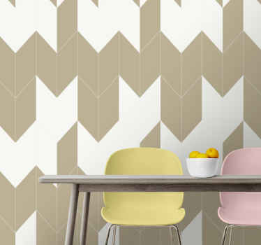 Chevron Shape Design geometric wallpaper - TenStickers