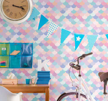 Tapety s geometrickými závesnými kruhmi - Tenstickers