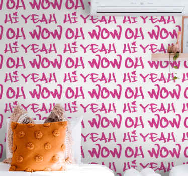 Expressive Phrase Design lettering wallpaper - TenStickers