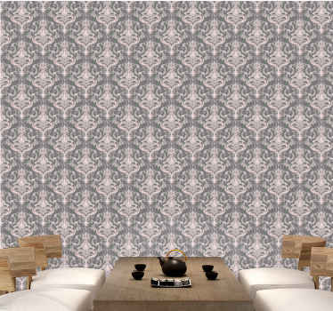 Papel tapiz floral elegantes detalles florales - TenVinilo