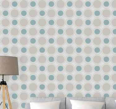 Soft Circular Shapes polka dots wallpaper - TenStickers