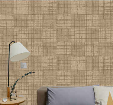 Beige overflade tekstur tapet - TenStickers
