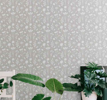 Blumentapete florale anmut - TenStickers