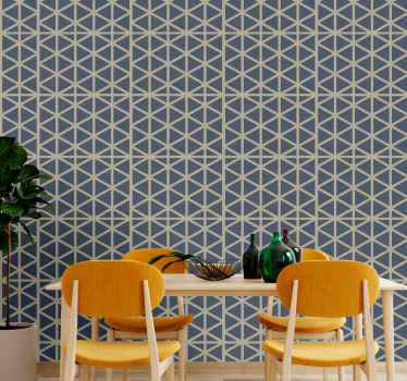 Elegant structure geometric wallpaper - TenStickers