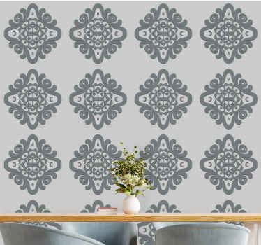 Intricate Floral Patterns baroque wallpaper - TenStickers