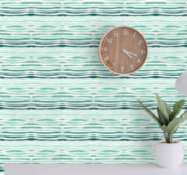 vzorované tapety vzor tekutých vĺn - Tenstickers