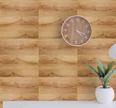 Beige wooden planks Wood Effect  Wallpaper - TenStickers