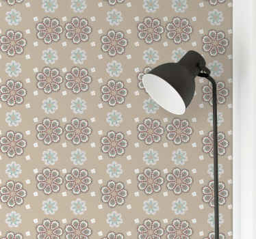 Elegant "Granny Chic" Pattern Flower Wallpaper - TenStickers