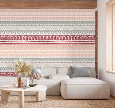 Mönster viking vintage tapeter - Tenstickers