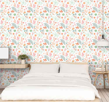 Papier peint fleurs de prairie - TenStickers