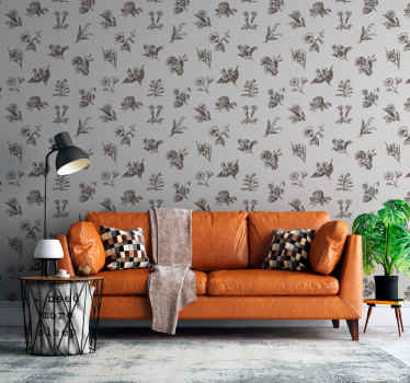 Papier peint fleur Motif fleurs Suisse - TenStickers