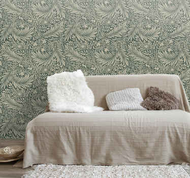 Klassische Tapete Wohnzimmer Jugendstil Blumenmuster - TenStickers