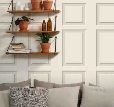 Papel clásico molduras rectangulares - TenVinilo