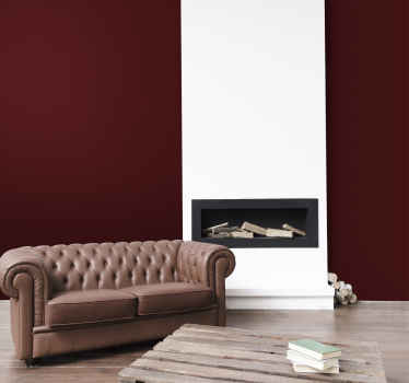 Carta da parati soggiorno terra di Siena Scura - TenStickers