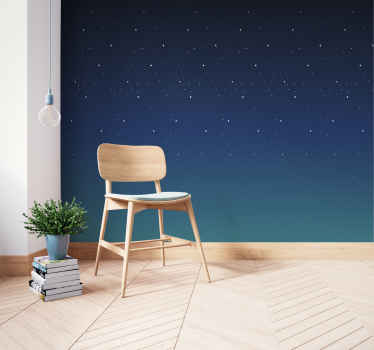 Papel pintado recibidor estrellas galaxia - TenVinilo