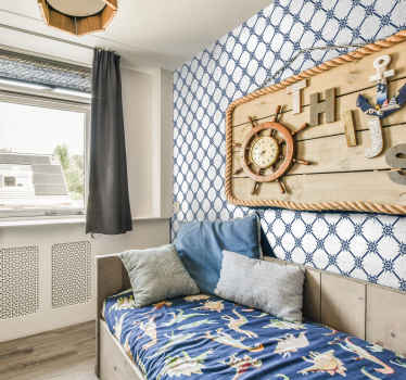 Marine Pattern kids wallpaper - TenStickers