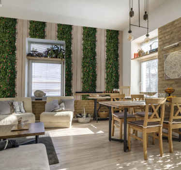 Natuurlijk behang tuinlijn - TenStickers