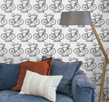 Cycling club Letter wallpaper - TenStickers