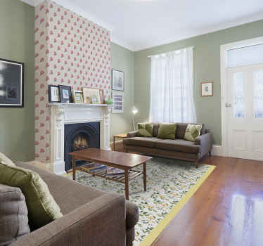 Roses pattern Classic wallpaper - TenStickers