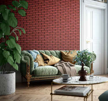 Pattern of Old Bricks Wallpaper - TenStickers