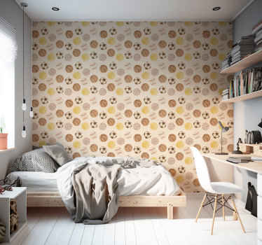 Vintage balls pattern Vintage Wallpaper - TenStickers