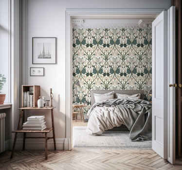 Art Nouveau patroon behang - TenStickers