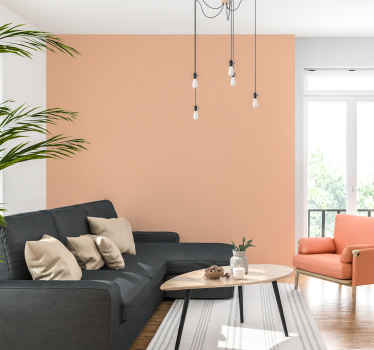Tapete Wohnzimmer Peach Fuzz - TenStickers