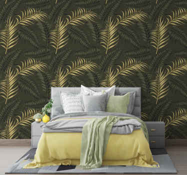 South Beach palm headboard wallpaper - TenStickers