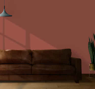 plain color terracotta wallpaper - TenStickers