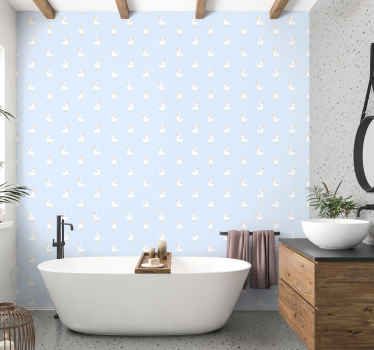 Duck Pattern animals wallpaper - TenStickers