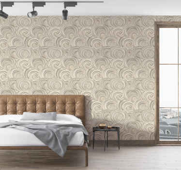Doorweven fijne strepen abstract behang - TenStickers