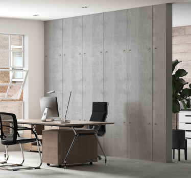 Concrete effect office wallpaper - TenStickers