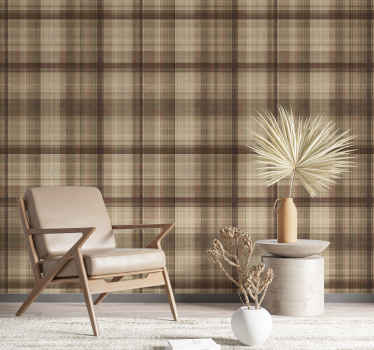 Tapete Quadrate textileffekt - TenStickers