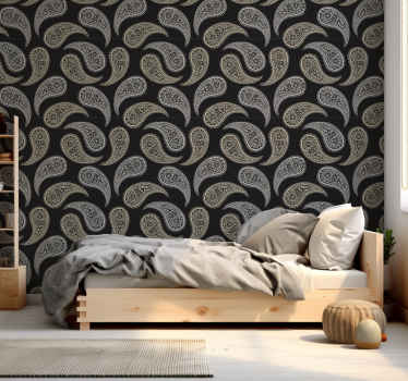 Tapet ornamental eleganță paisley - TenStickers