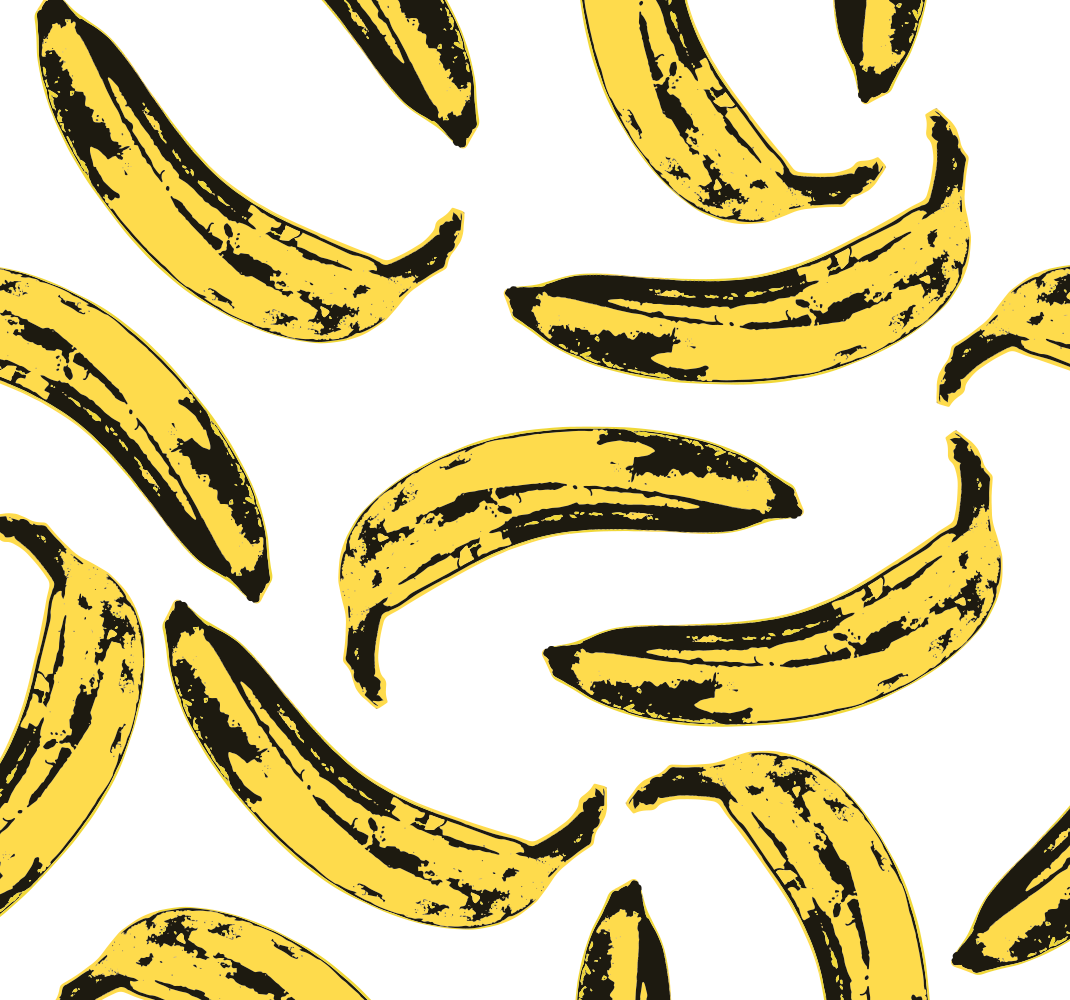 Papier peint art bananes warhol