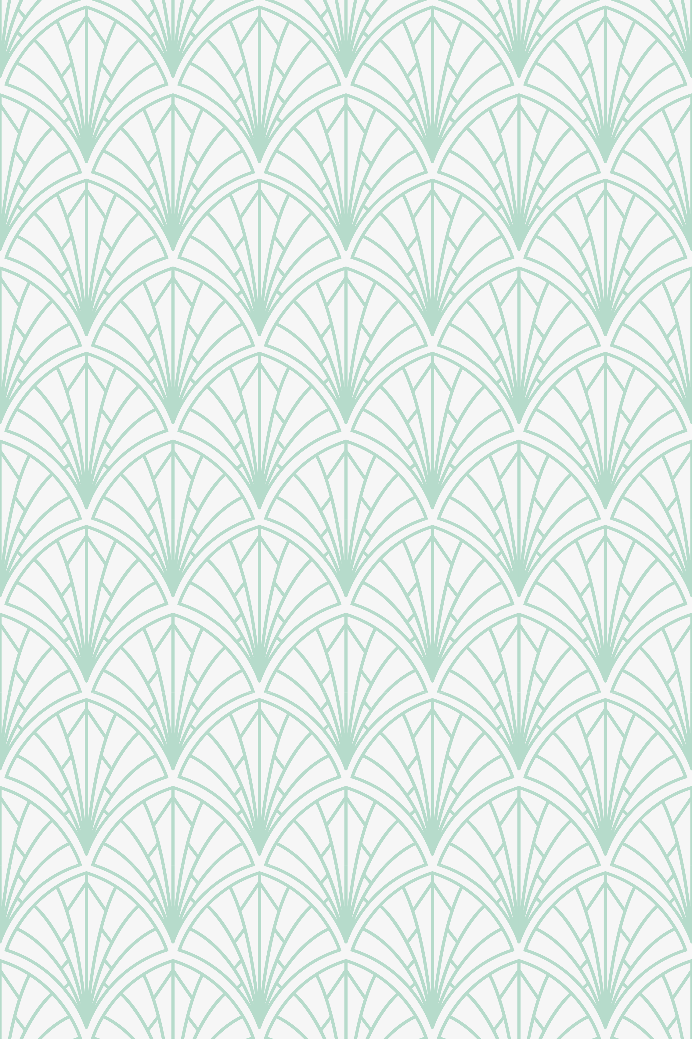 Tenstickers Behang scandinavi&euml; licht aquamarijnbladeren op wit