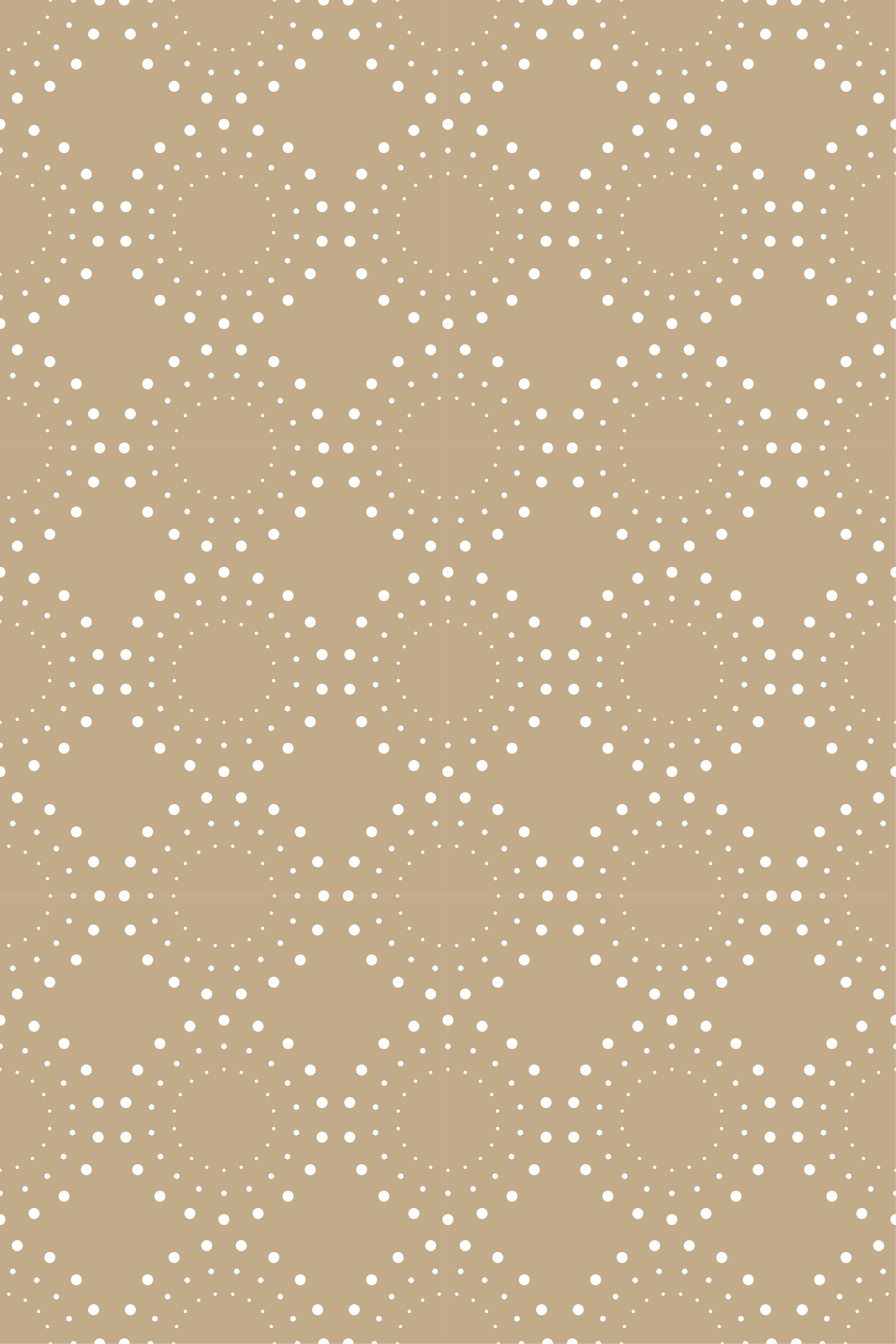 Tenstickers Behang scandinavi&euml; lichtbeige achtergrond met witte cirkels