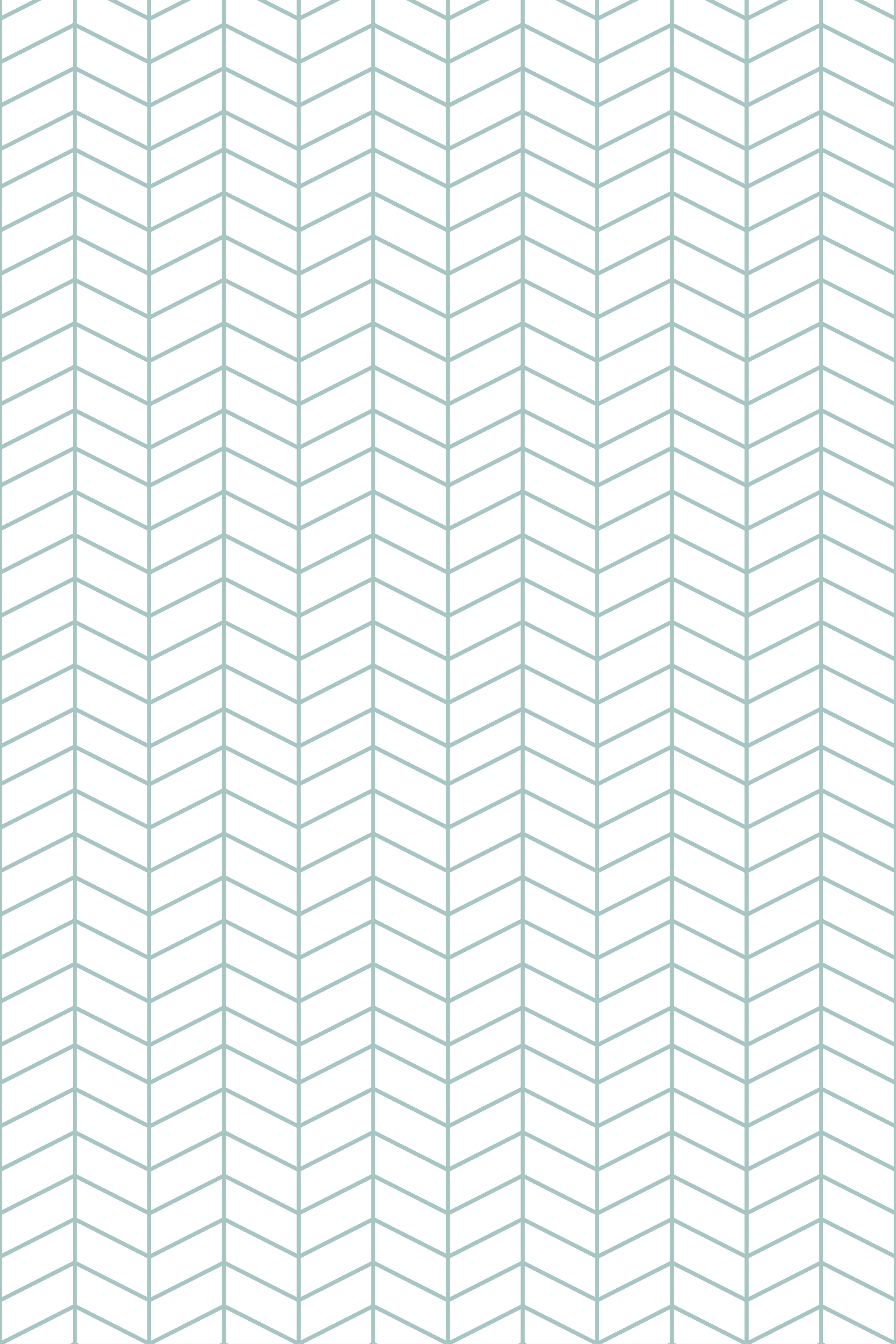 Tenstickers Behang scandinavi&euml; blauwe zigzag lijnen op witte achtergrond