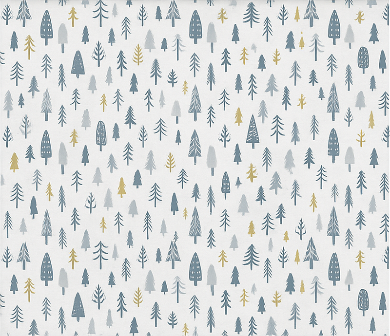 Tenstickers Behang scandinavi&euml; winterbos sc&egrave;ne